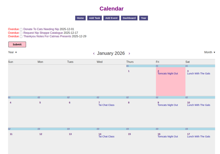 screenshot of accounts app