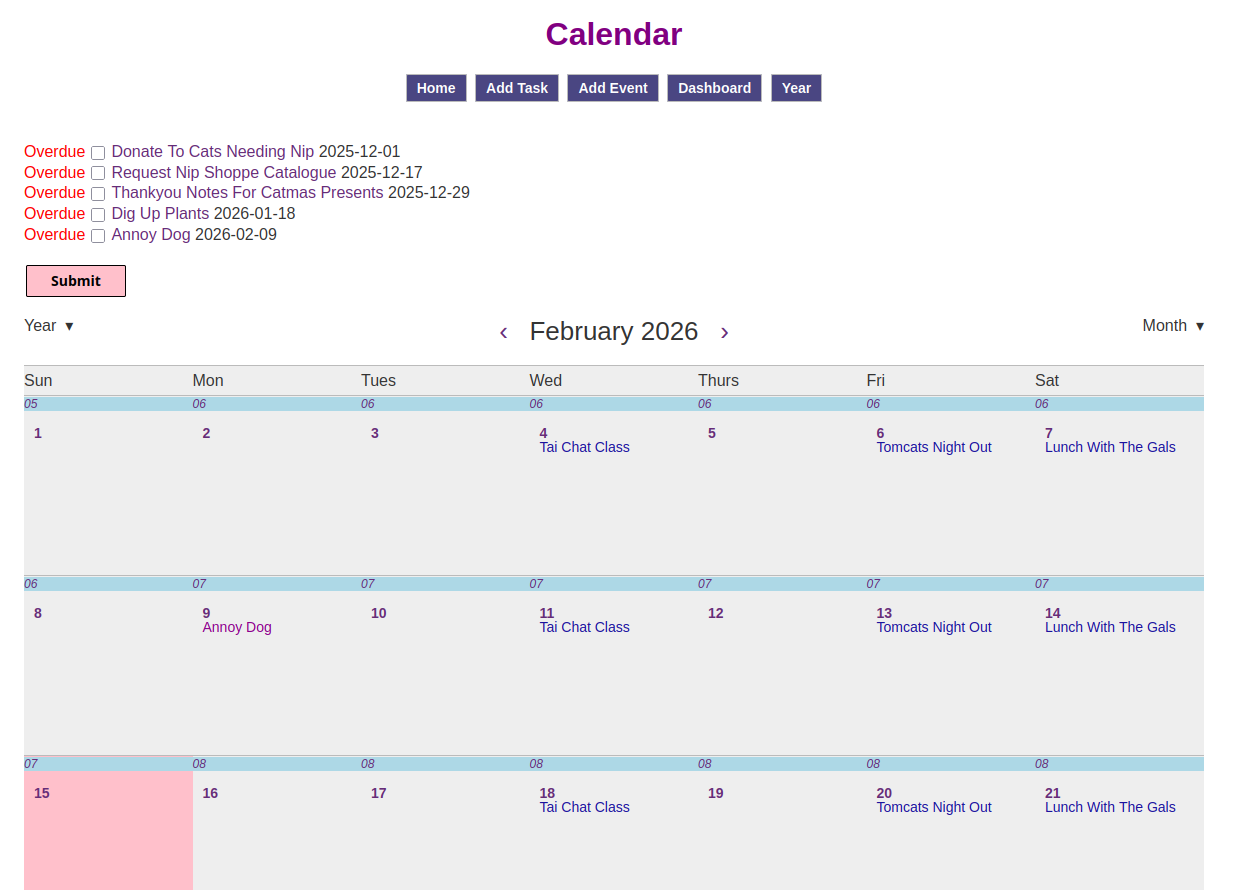 screenshot of accounts app